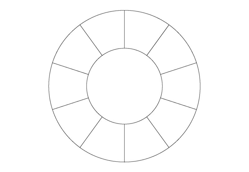 Кружок раскраска