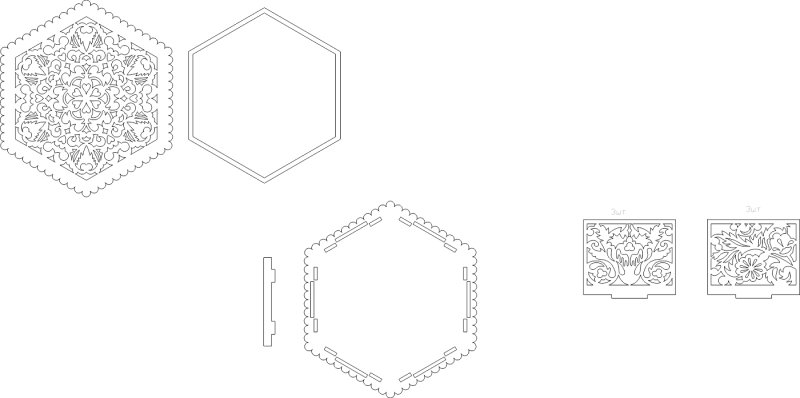Трафарет для шкатулки