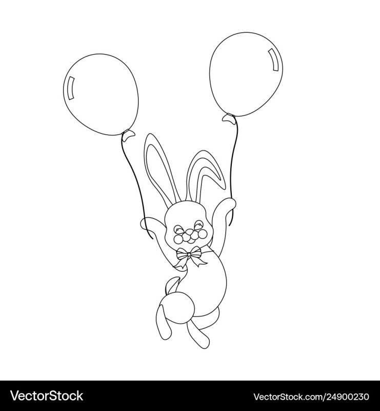 Воздушные шары раскраска