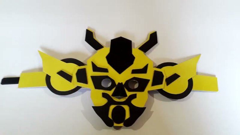 Бумажная маска Бамблби