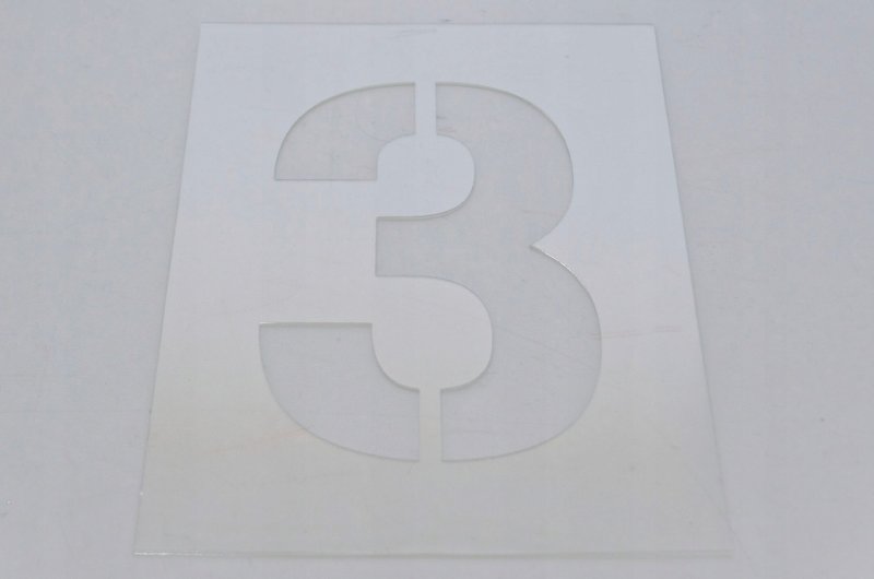 Трафарет для торта цифра