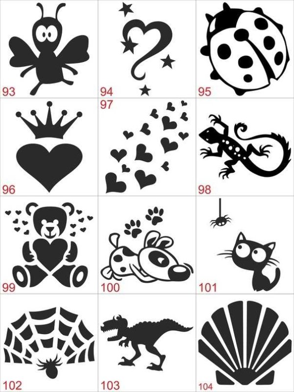 Трафарет для тату