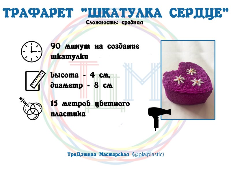 Трафарет для шкатулки