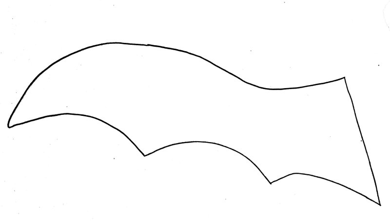 Выкройка крыльев летучей мыши