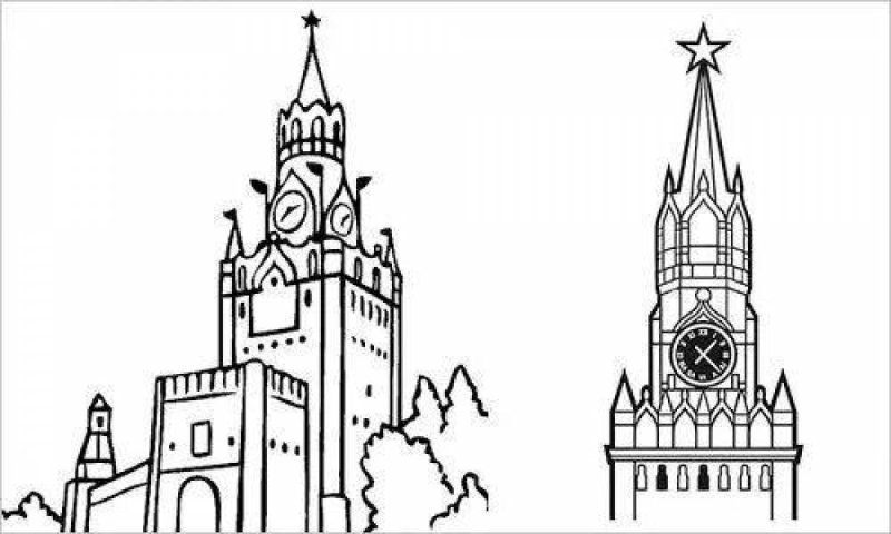 Кремль карандашом