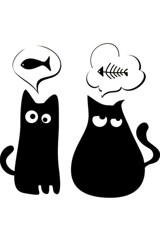 Трафарет кошки