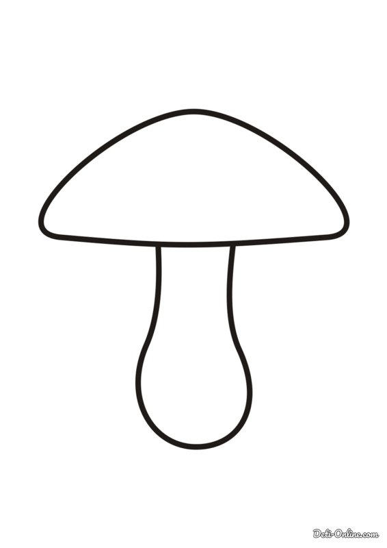 Раскраска гриб моховик