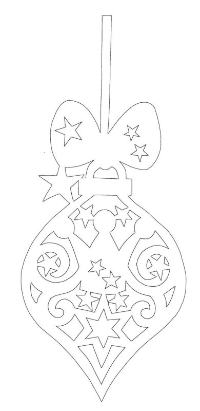 Новогодние шары трафареты на окна