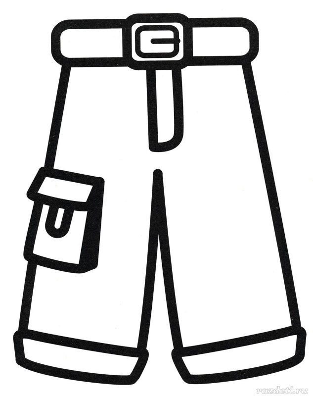 Одежда раскраска для детей