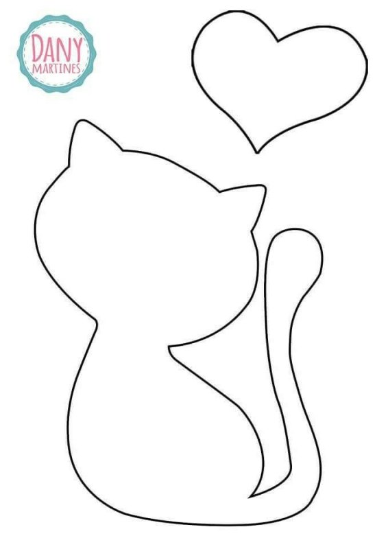 Шаблоны котов для аппликации