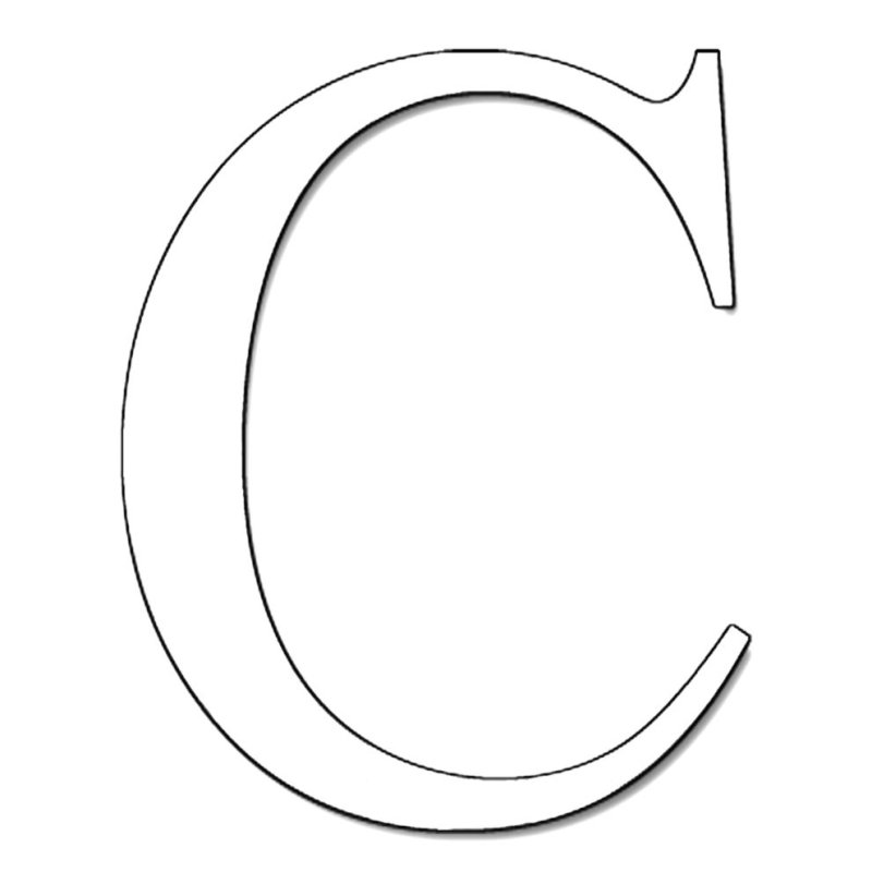 Трафарет букв для вырезания