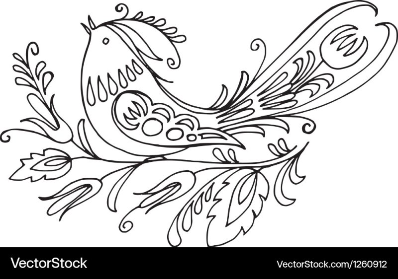 Гжель раскраска