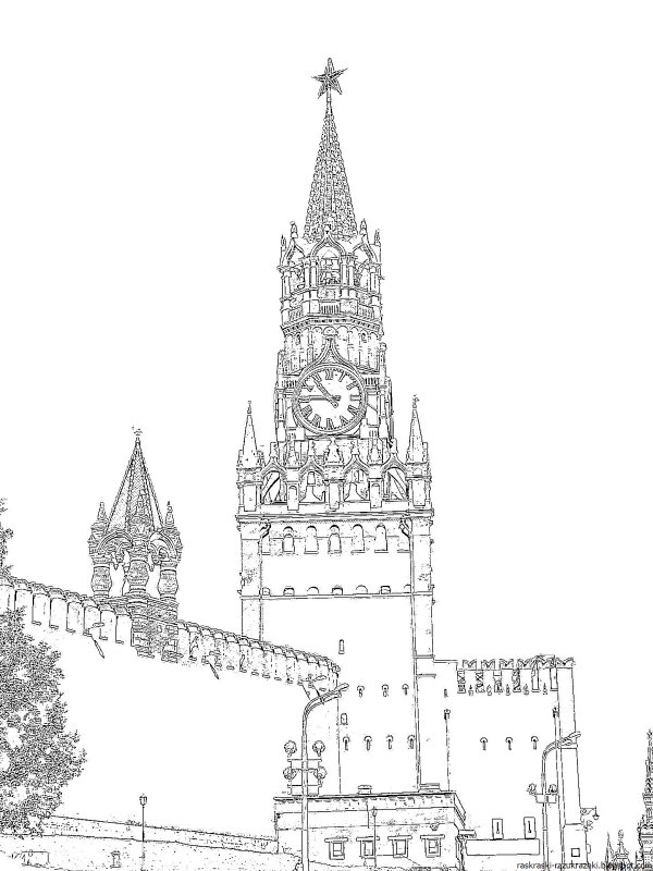 Спасская башня Московского Кремля