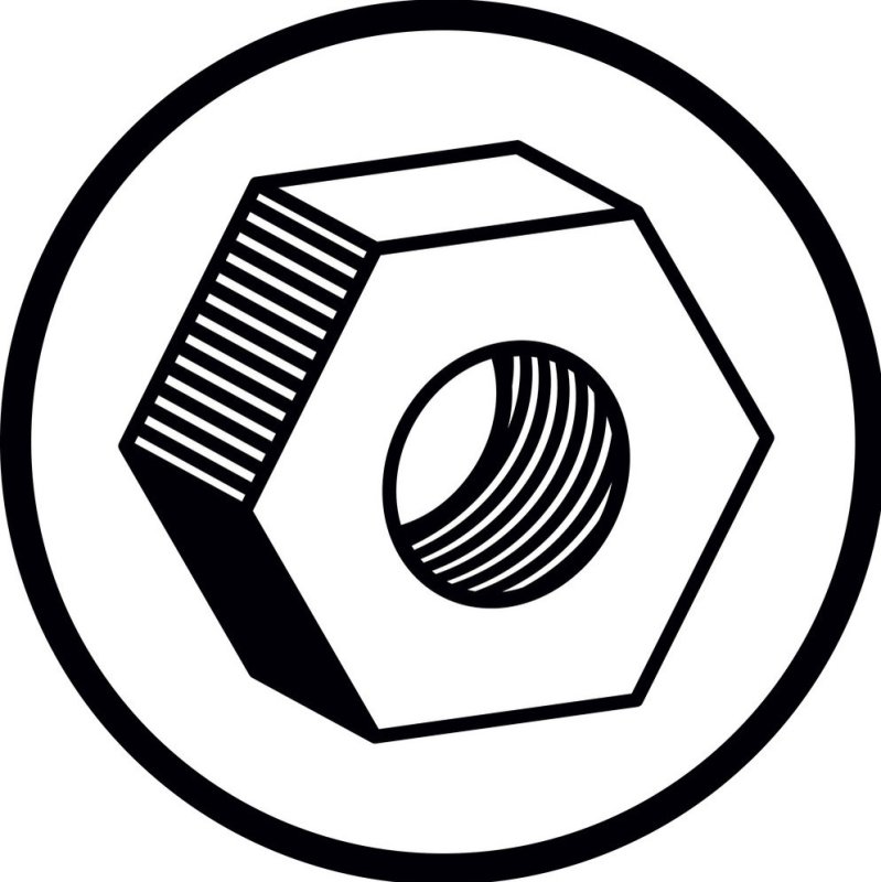 Гайка силуэт