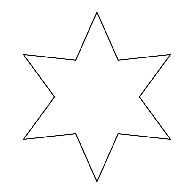 Трафарет для вырезания звезд