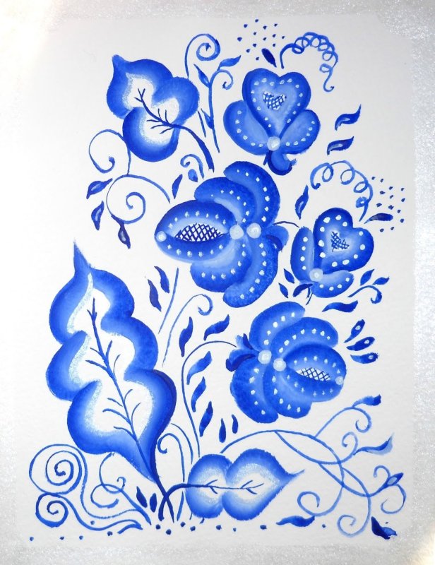 ДПИ Гжельская роспись