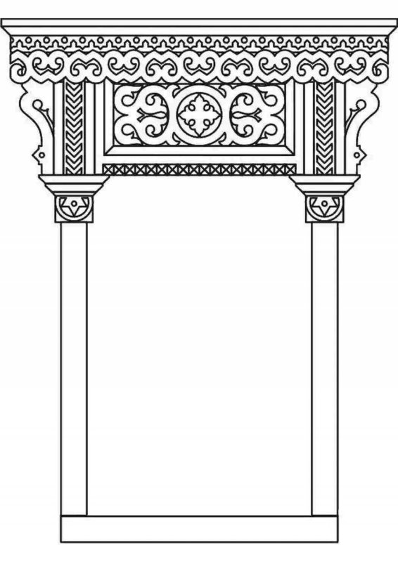 Резное окно для рисования