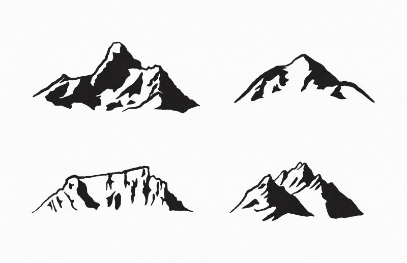 Гора Фишт вектор