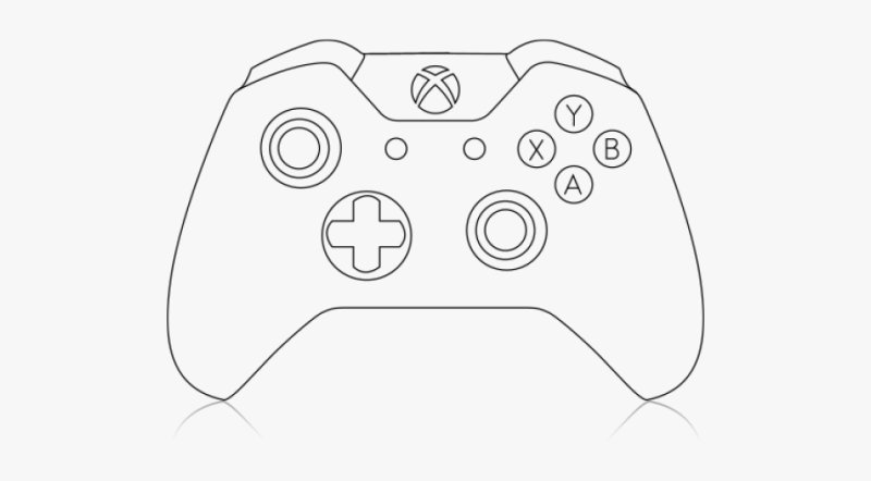Xbox 360 геймпад шаблон