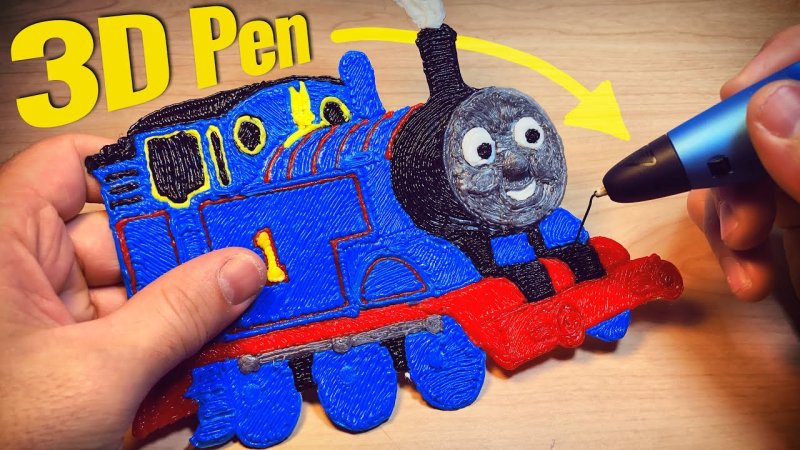 Паровоз из 3д ручки