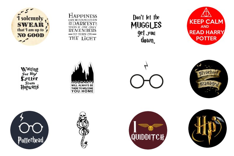 Макет для штампа Гарри Поттер