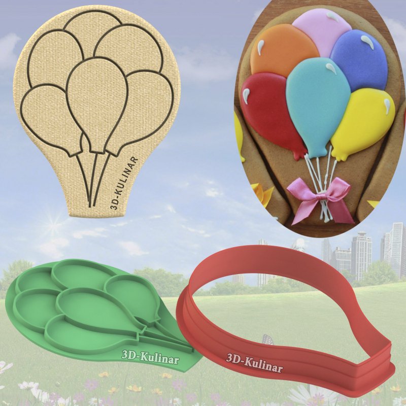 Форма для пряника воздушный шар