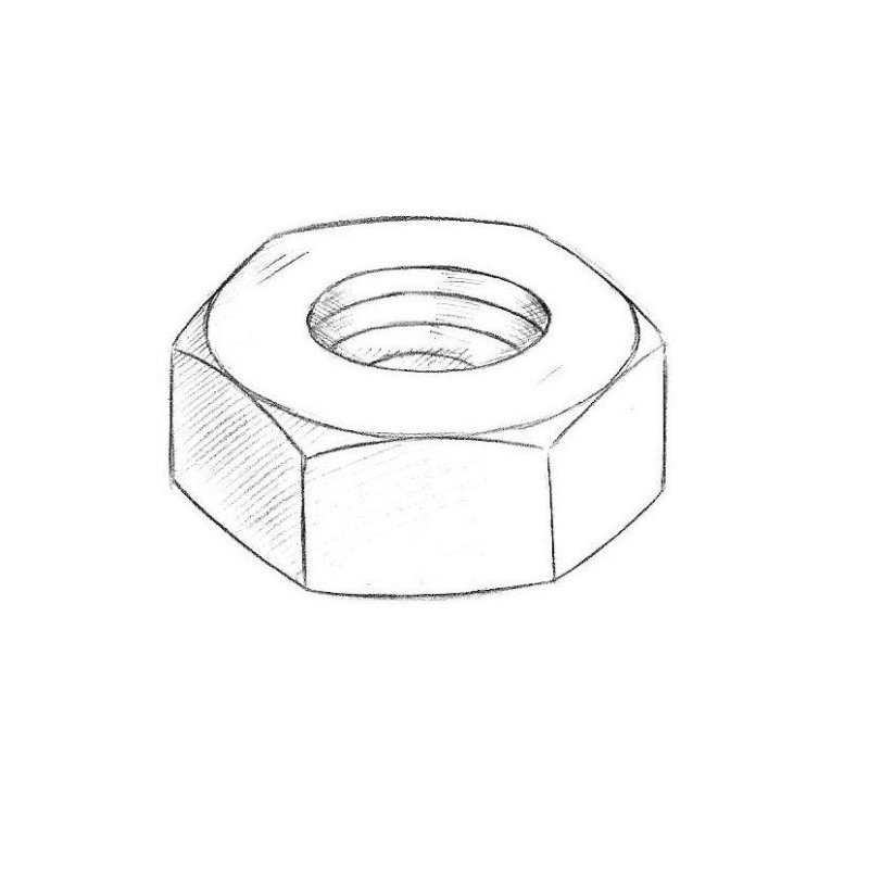 Гайка din 934 чертеж