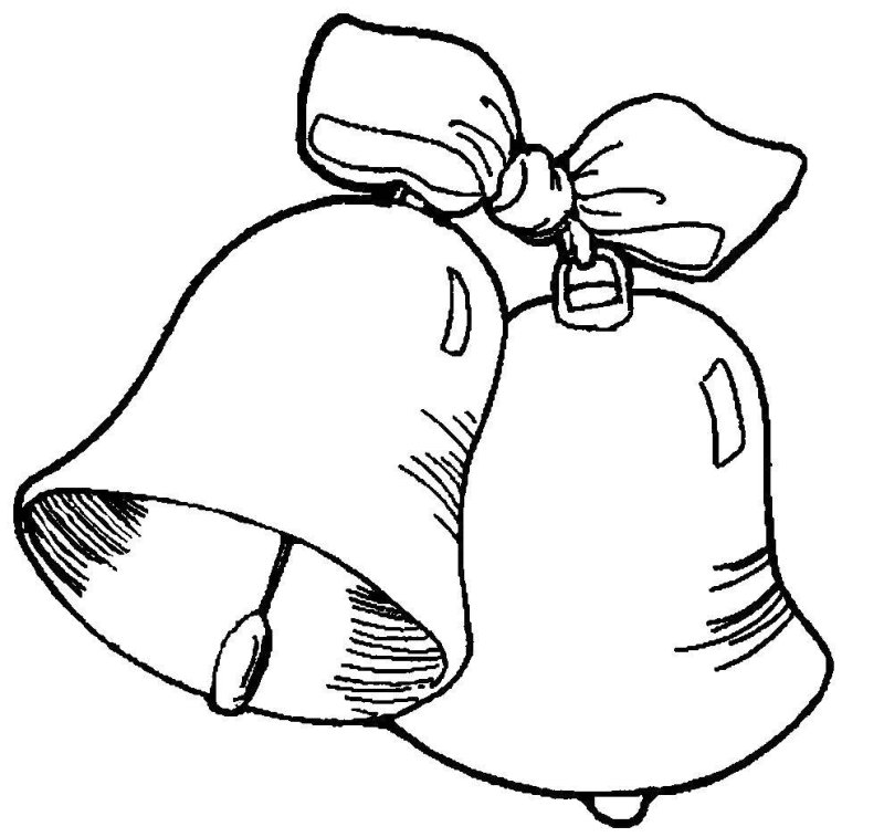 Колокольчик рисунок карандашом