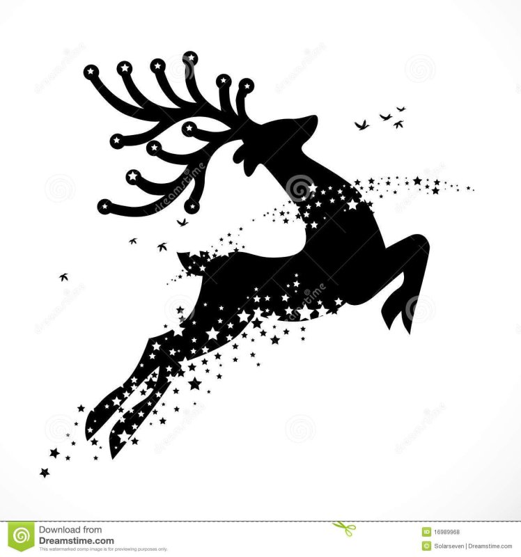 Олень на дыбах