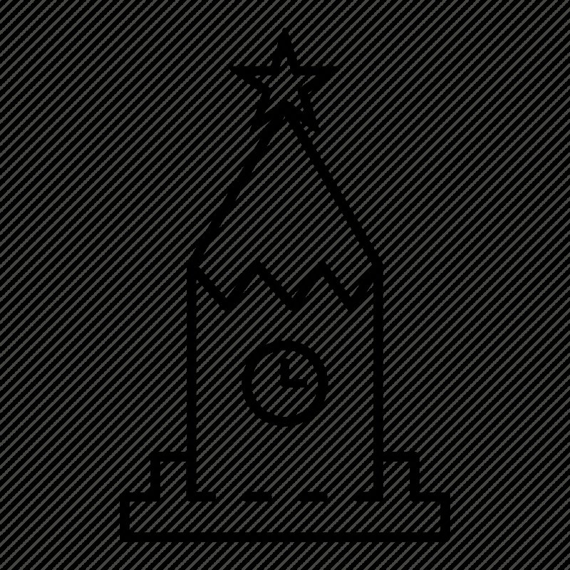 Контур башен Кремля