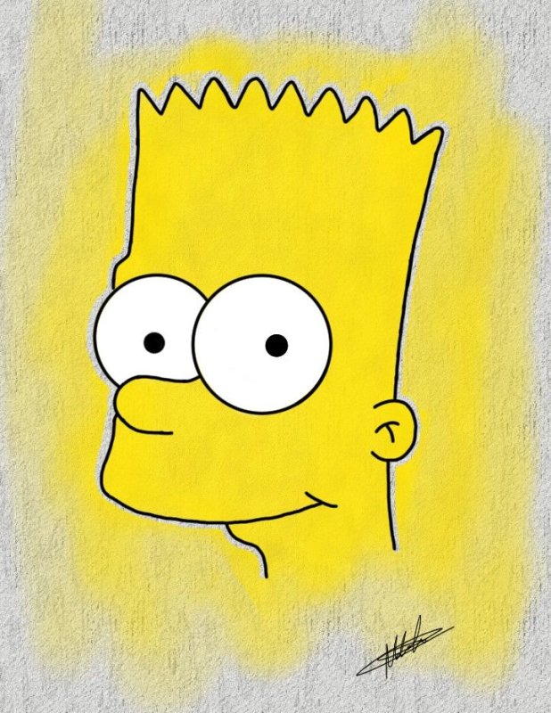 Барт симпсон лицо