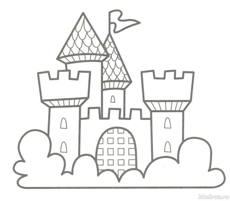 Замок рисунок