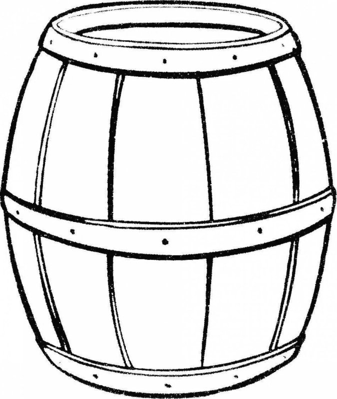 Бочонок раскраска
