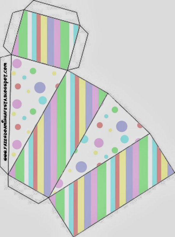 Кусочки торта из бумаги с пожеланиями