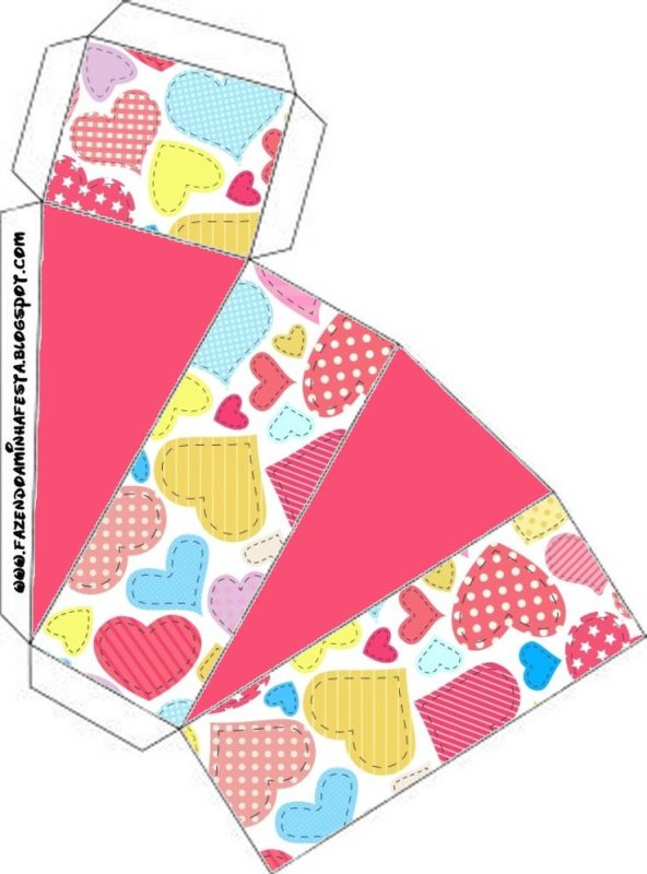 Бумажный торт шаблон