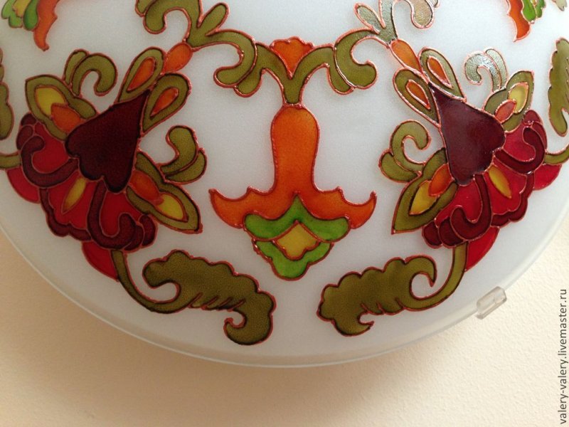 Роспись светильника