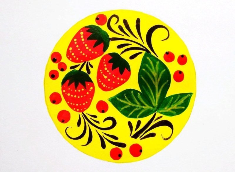 Хохломская роспись 5 класс