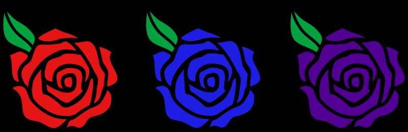 Цветы мультяшные