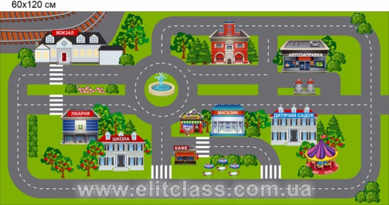 Макет автодороги для детского сада