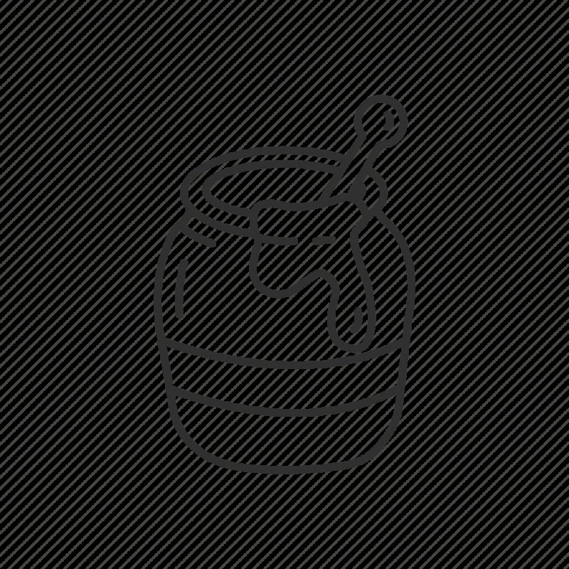 Мед раскраска