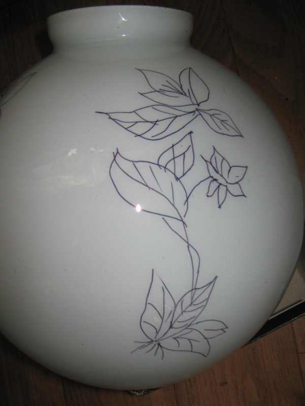 Роспись плафона в японском стиле