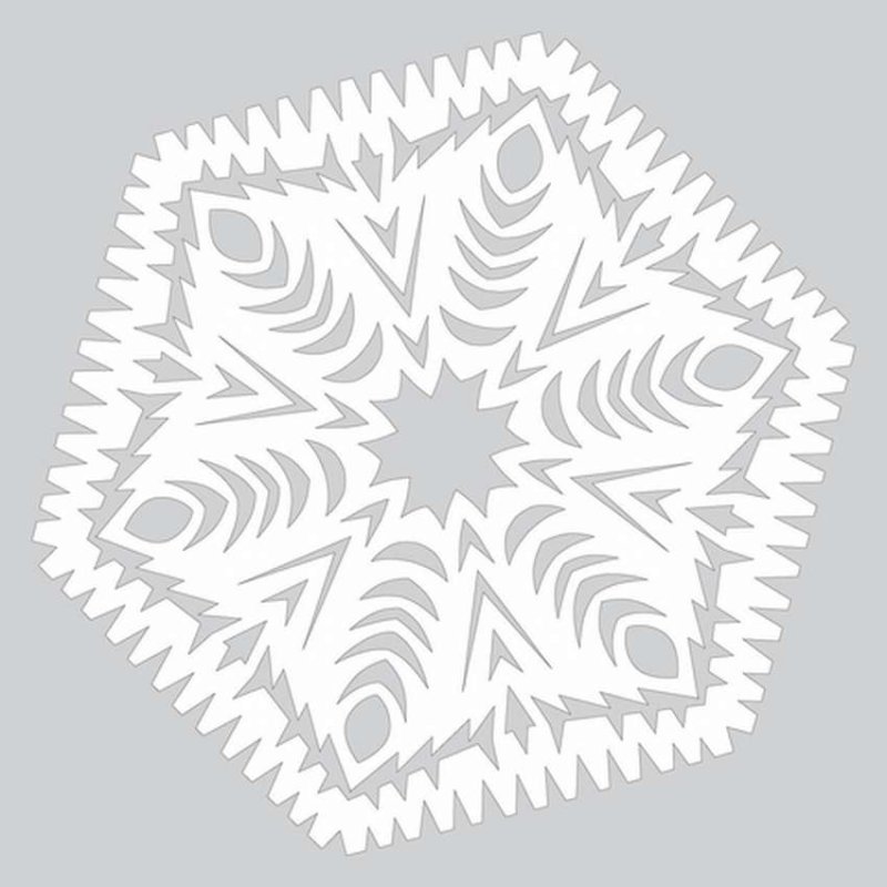 Шаблоны снежинок