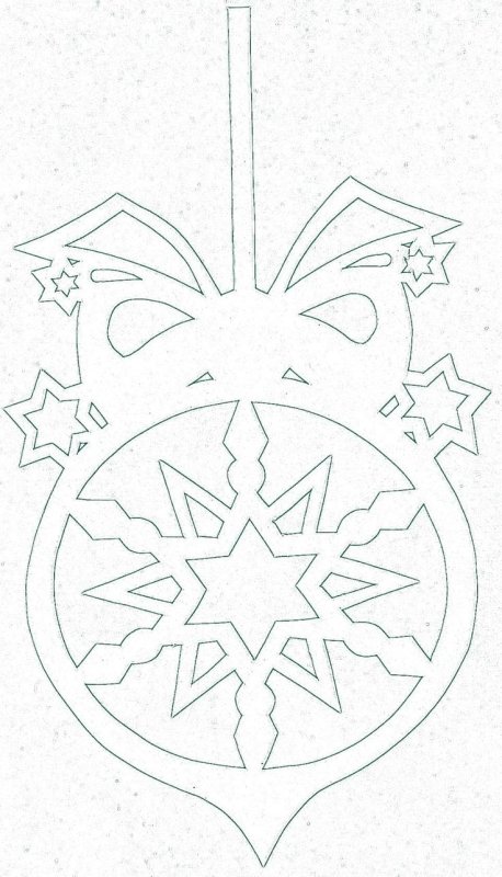 Трафареты на окна новогодние