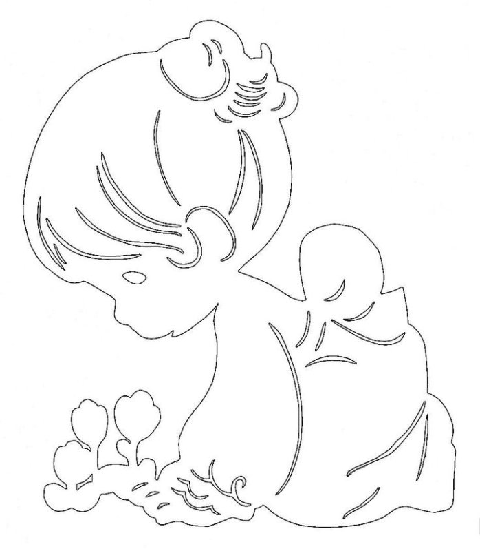 Вытынанки дети