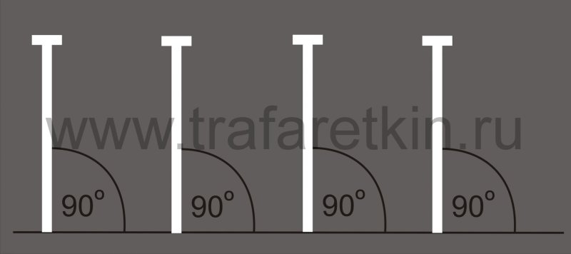 Трафарет для дорожной разметки парковки