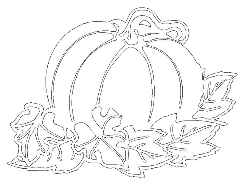 Трафареты на окна осень