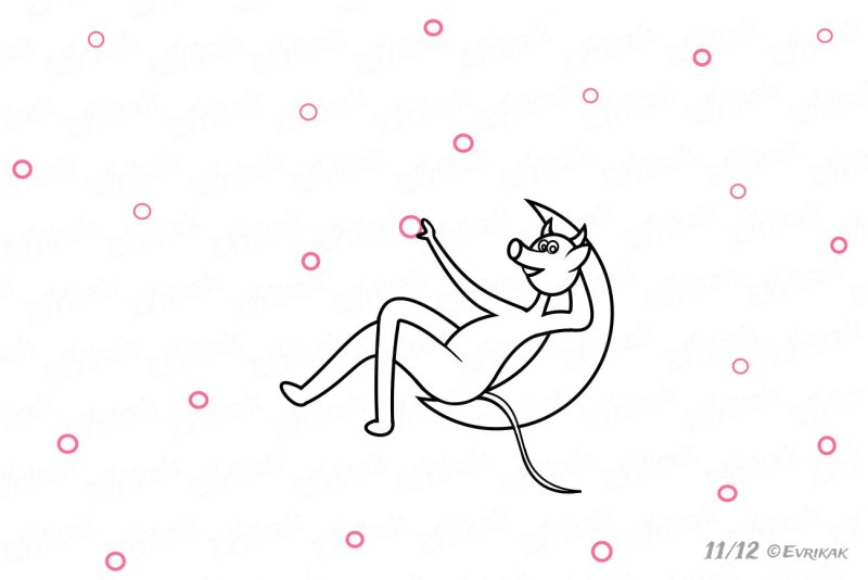 Ночь перед Рождеством черт рисунок