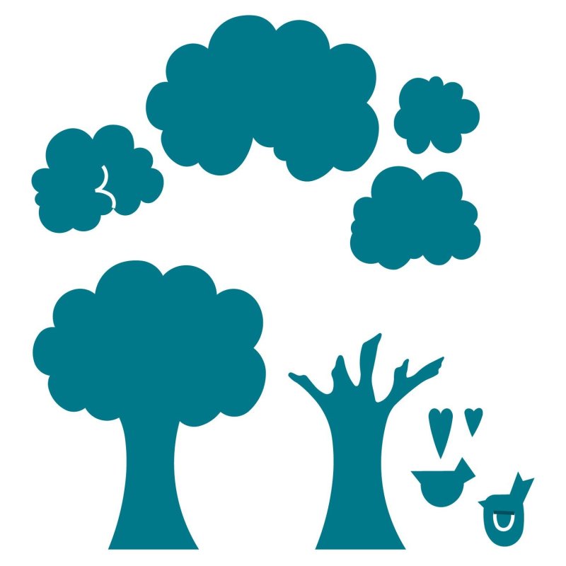 Трафарет "дерево"