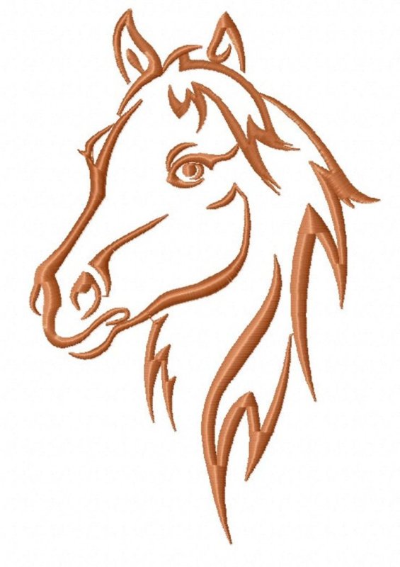 Голова лошади для выжигания