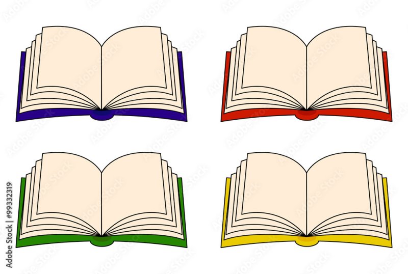 Рисунок развернутой книги